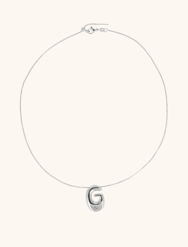 Zilveren Cartoon Initiaal Ketting - Verstelbaarlott-theme.productDescriptionPage.SEO.byTheBrand