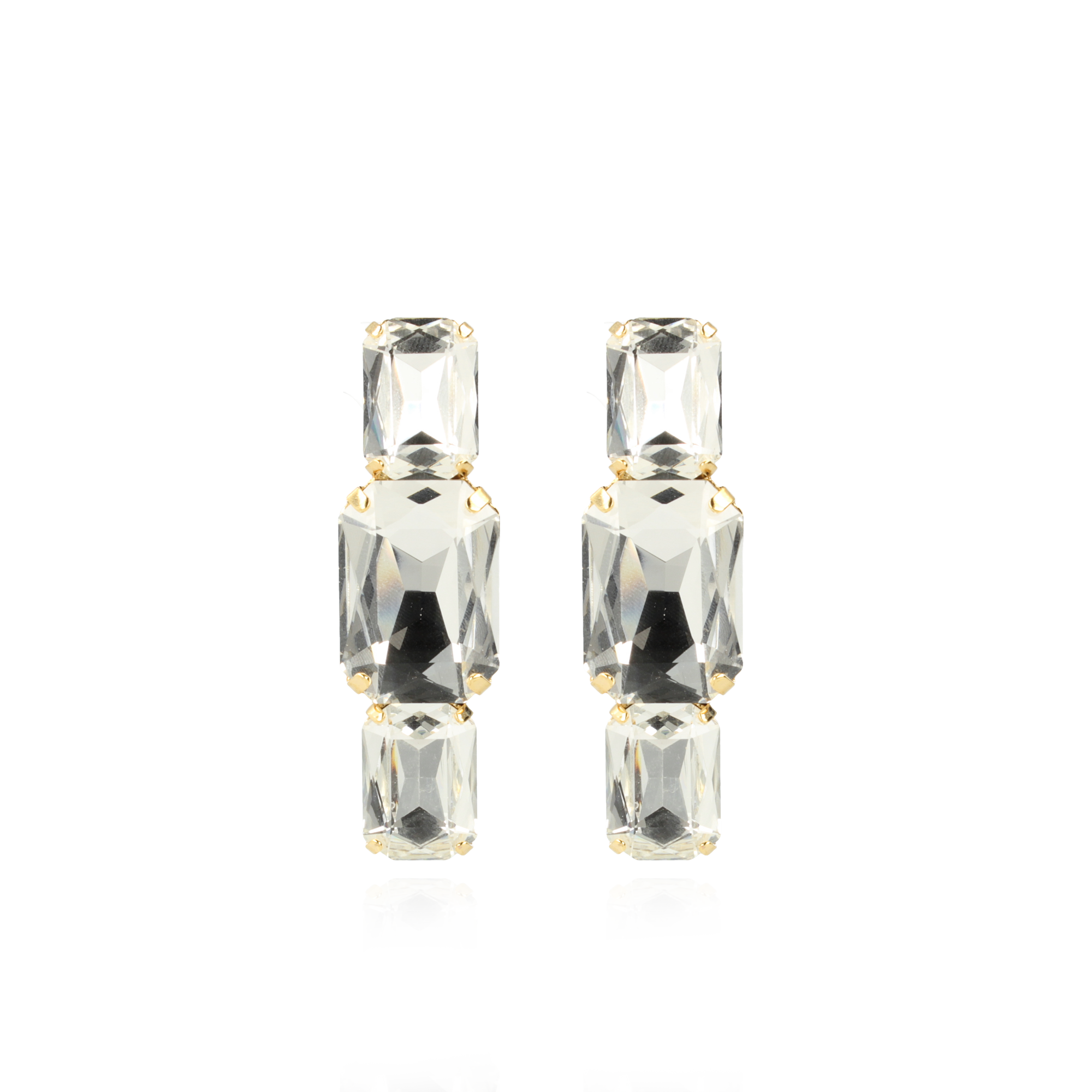 Crystal Strass Earrings Emerald M Maren