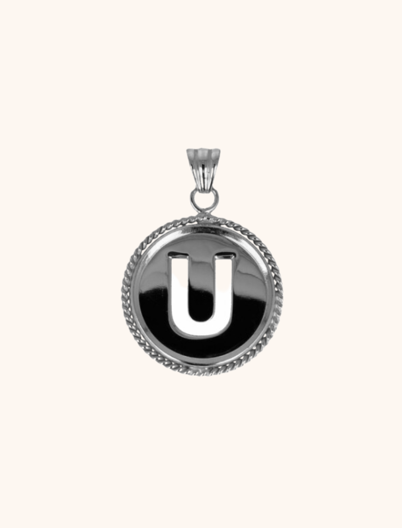 Zilveren Initial Medallion pendantlott-theme.productDescriptionPage.SEO.byTheBrand