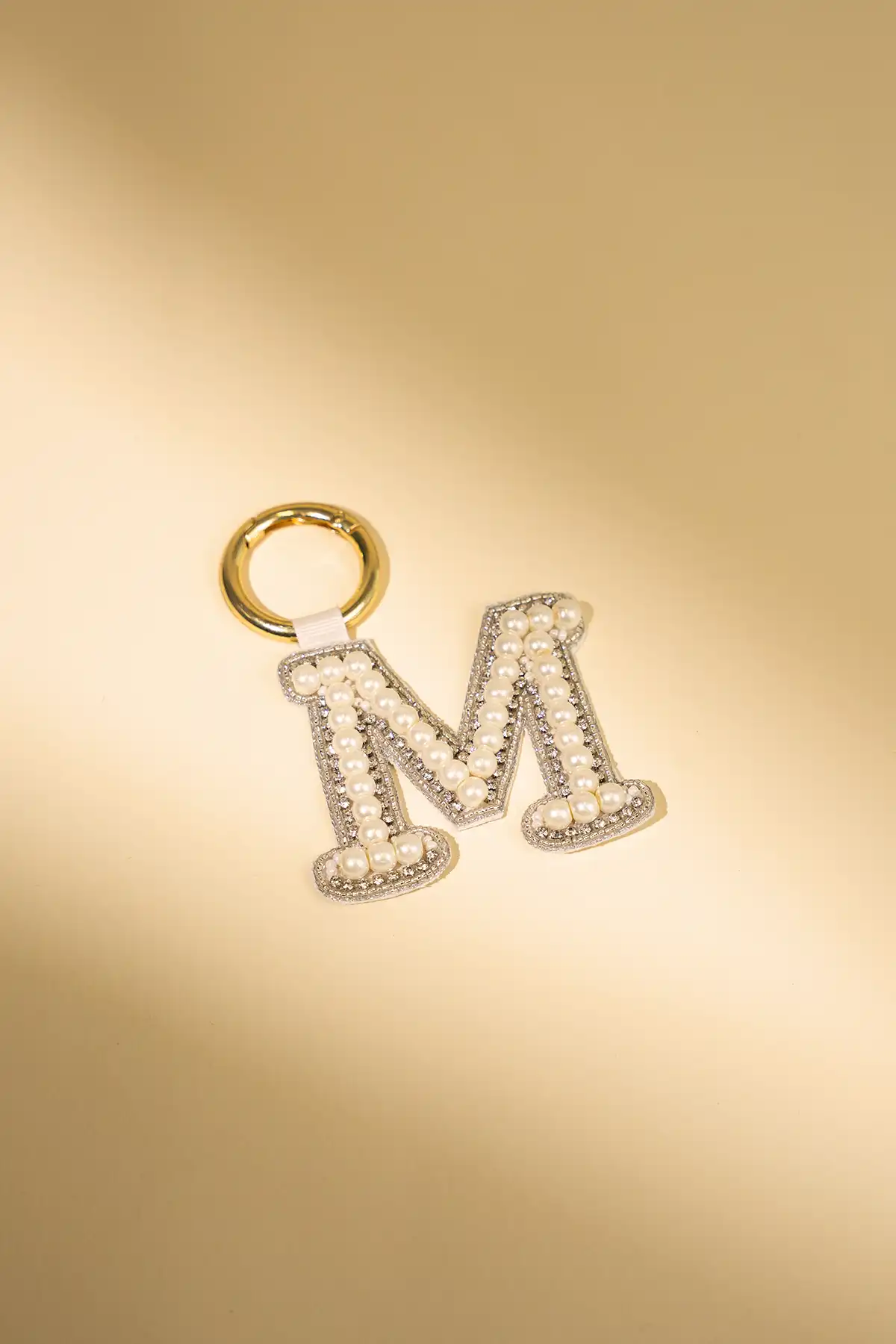 Bag Charm Letter M Parel - Moederdag Special