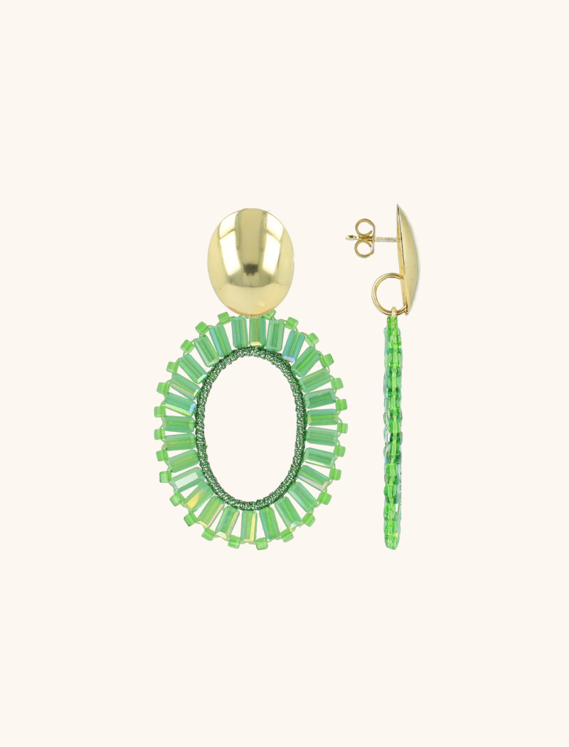 Groene Oorbellen Tonal Naomi Ovaal Mlott-theme.productDescriptionPage.SEO.byTheBrand