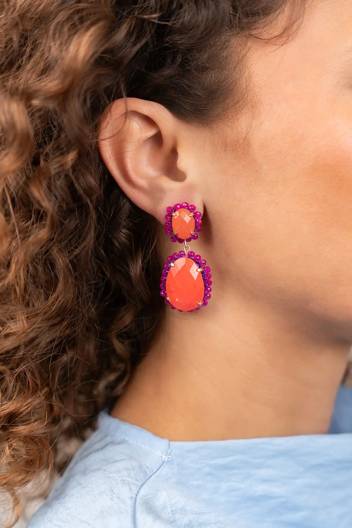 Oranje Oorbellen Bodine Pendant Earring Double Mlott-theme.productDescriptionPage.SEO.byTheBrand
