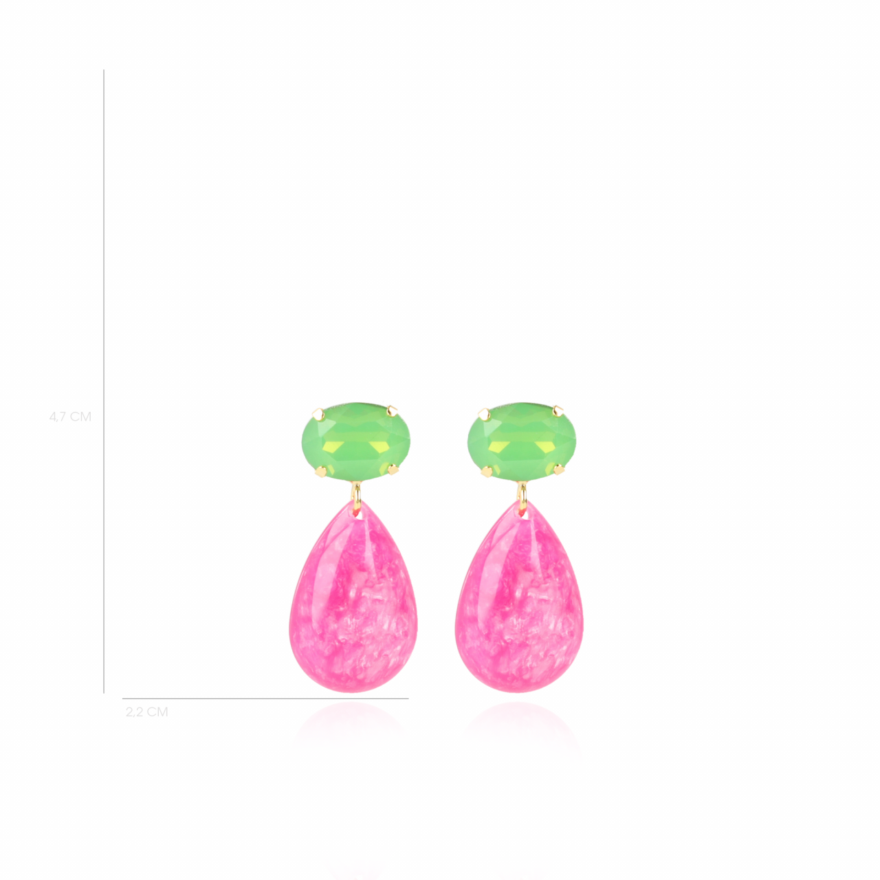 Marble Fuchsia Oorbellen Druppel S Strass Groenlott-theme.productDescriptionPage.SEO.byTheBrand