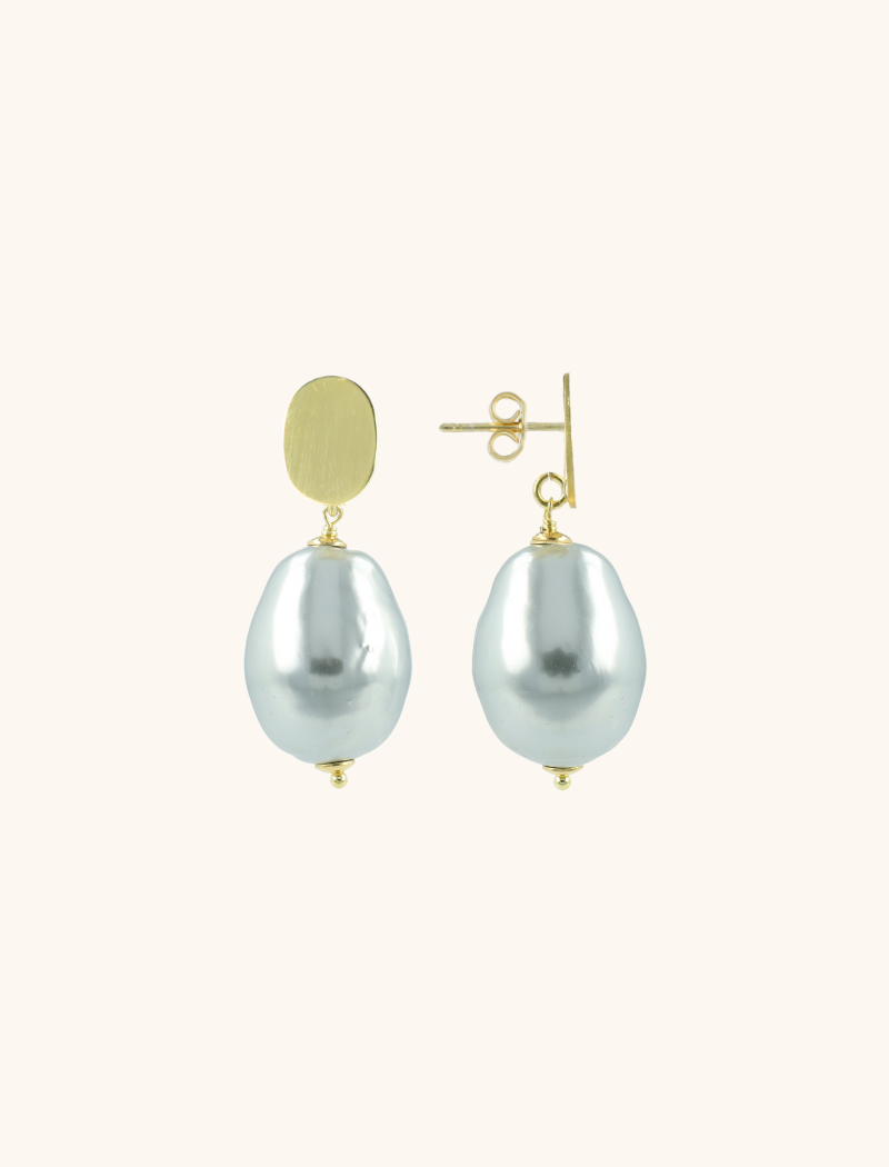 Silver Pearl Earrings Mother Earth L Irislott-theme.productDescriptionPage.SEO.byTheBrand