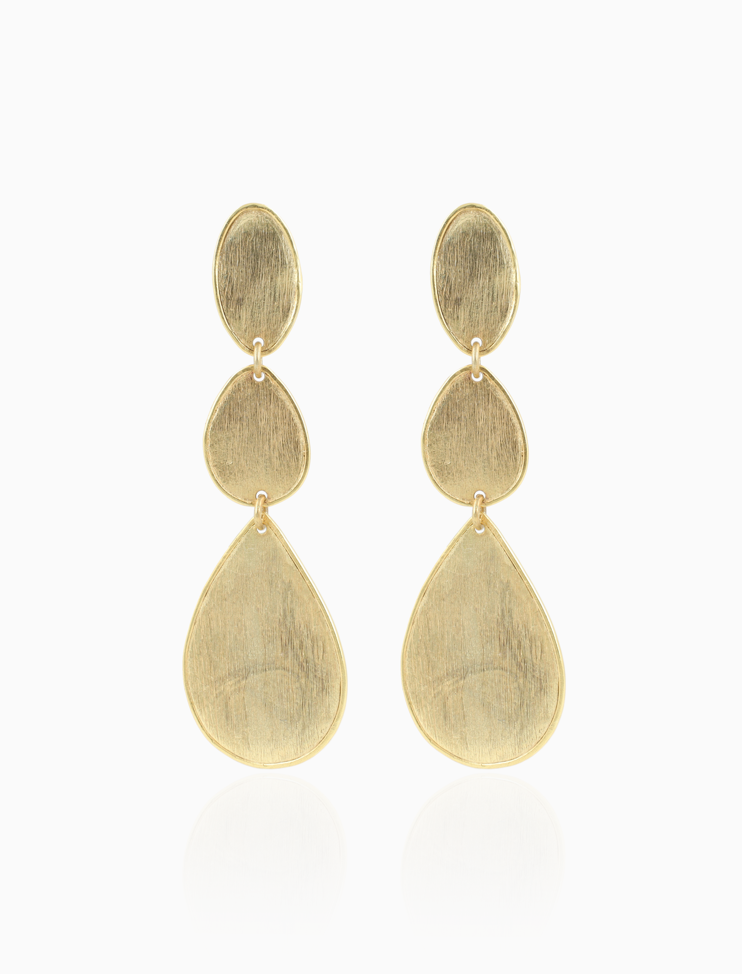 Classic Earrings Cheyenne Stone Shape Drop Triple