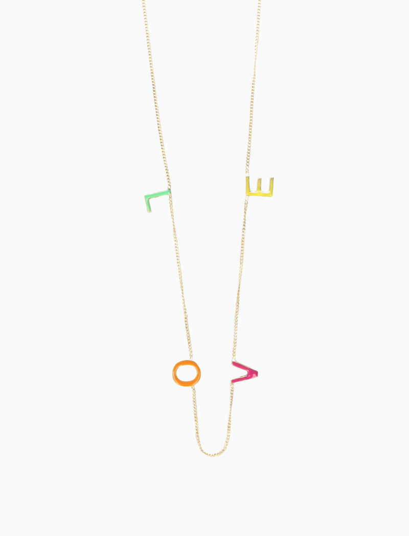 Symbool LOVE Ketting Multicolor