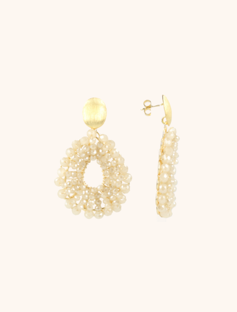 Beige Oorbellen Babs Open Drop Slott-theme.productDescriptionPage.SEO.byTheBrand