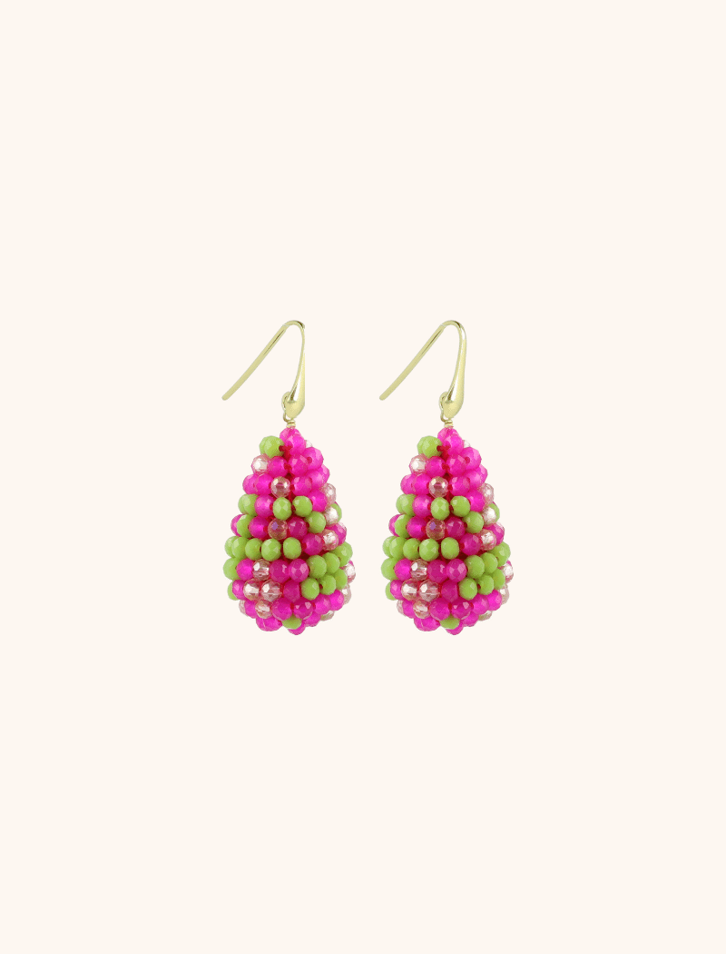 Fuchsia Lime Earrings Amy Cone S