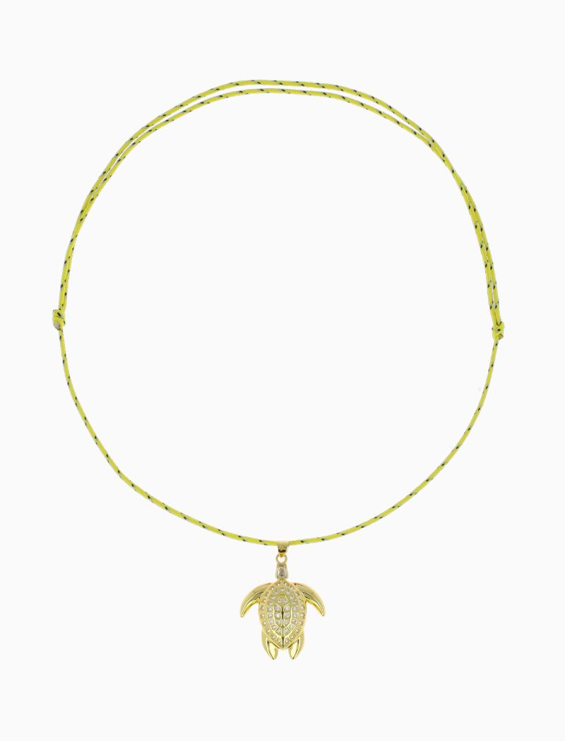 Ketting Schildpad Shine Bright - Geel