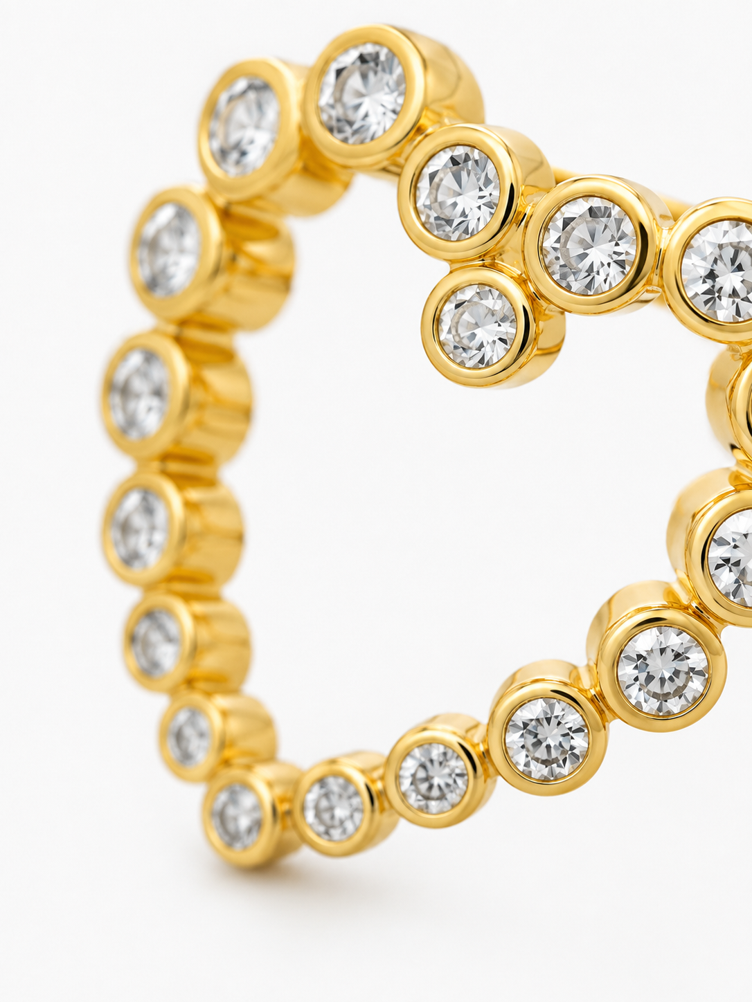 Goudkleurige Ring Hart Brooke