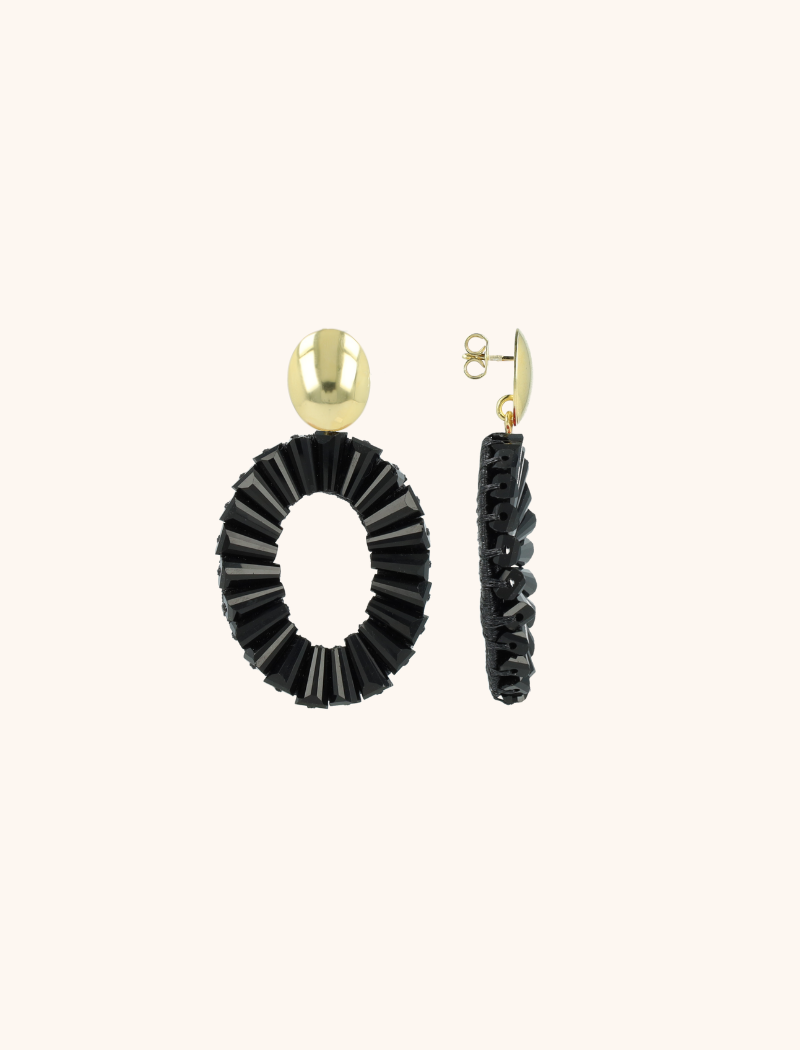 Zwarte Oorbellen Danee Ovaal lott-theme.productDescriptionPage.SEO.byTheBrand
