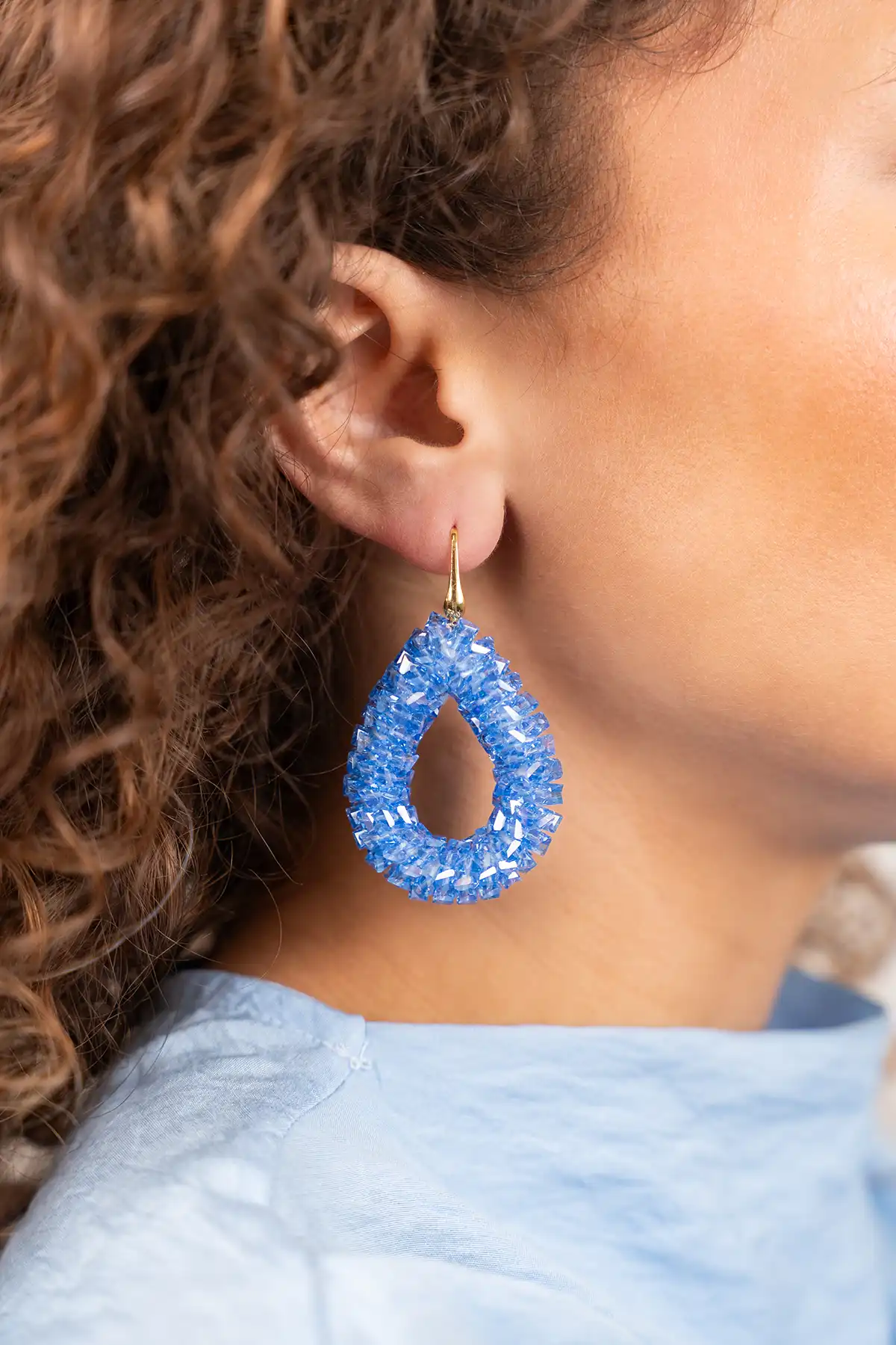 Blaue Ohrringe Marieke Drop L Raw  lott-theme.productDescriptionPage.SEO.byTheBrand