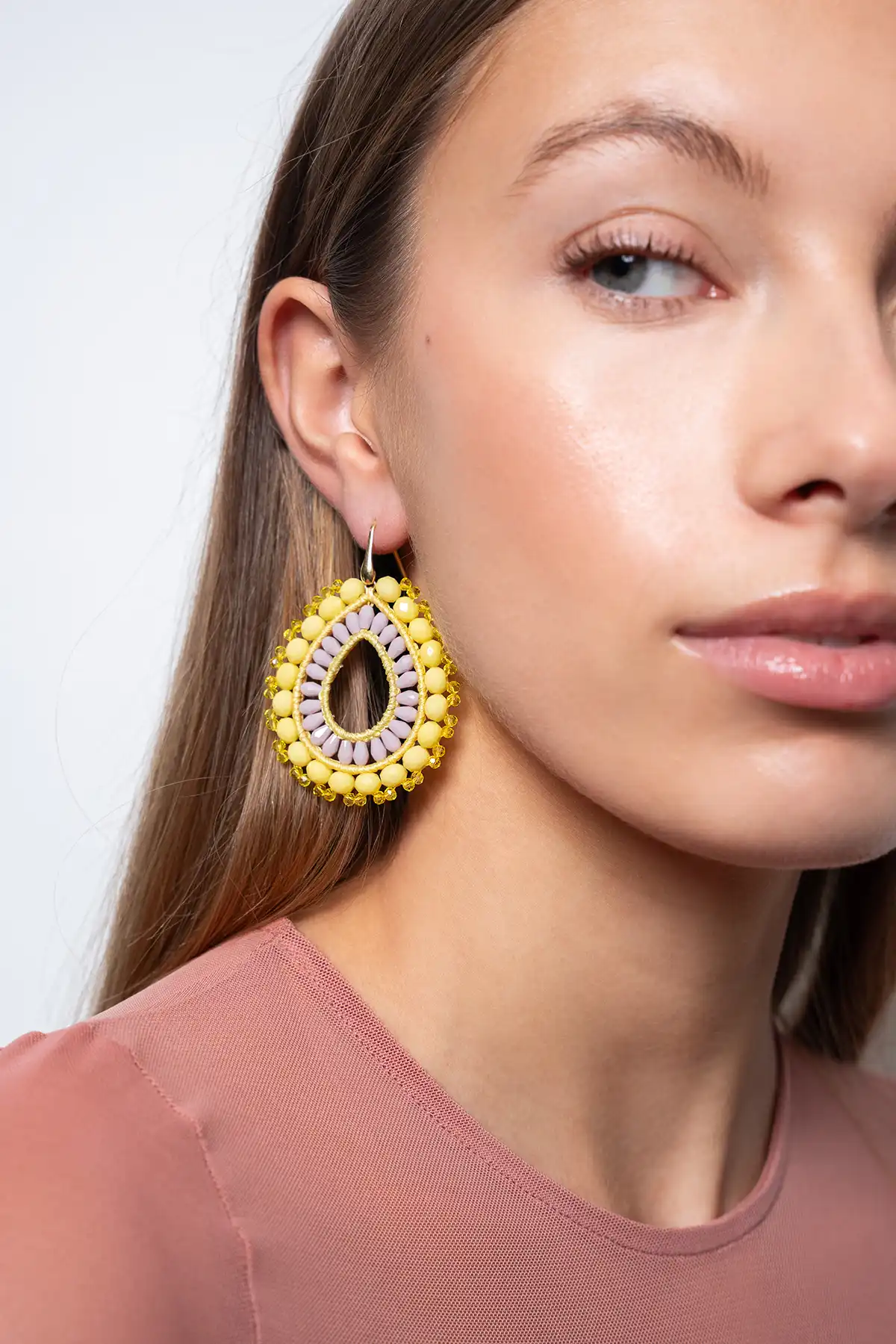 Yellow/Lila Oorbellen Vos Open Drop Llott-theme.productDescriptionPage.SEO.byTheBrand