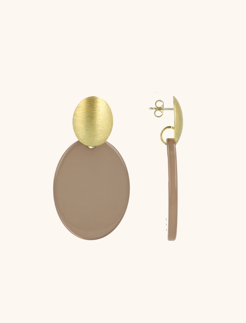Beige Oorbellen Celia Ovaal Slott-theme.productDescriptionPage.SEO.byTheBrand