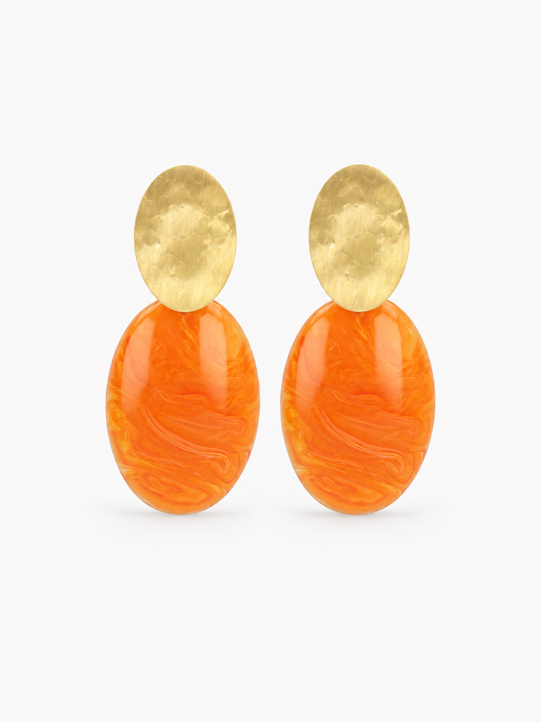 Brass - Gold Closed Bugle Oval S - Lion Orange