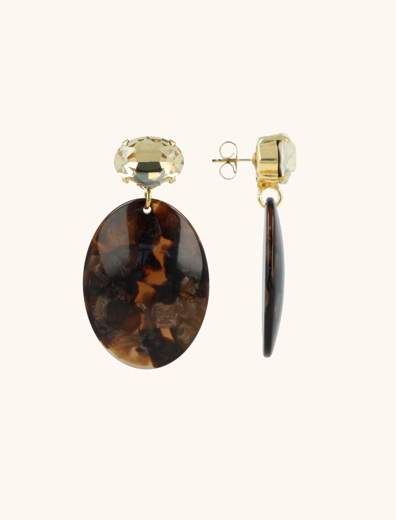 Brown Earrings Celia Bugle