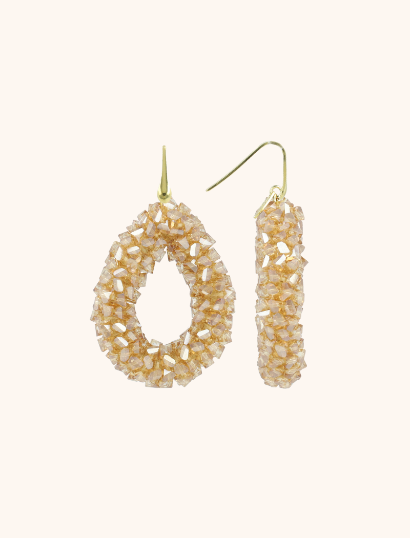 Beige Oorbellen Marieke Drop L Raw lott-theme.productDescriptionPage.SEO.byTheBrand