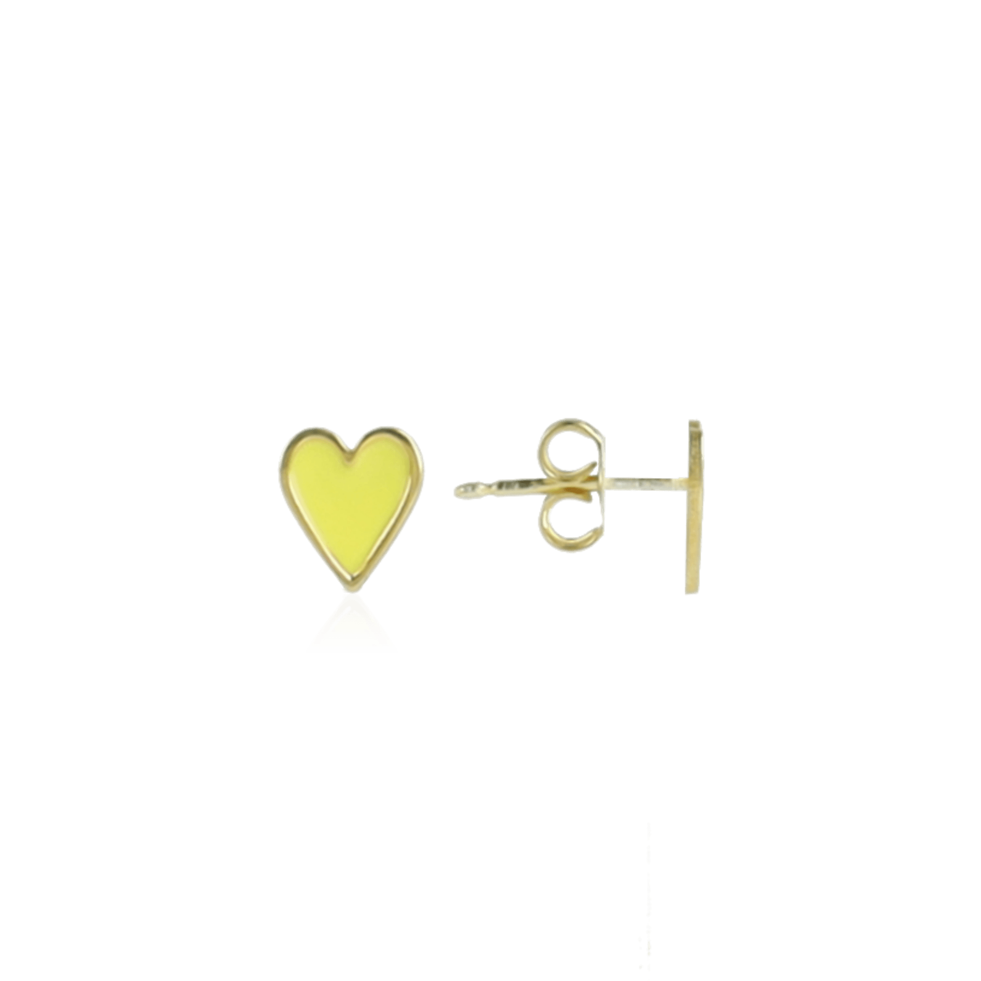 Symbol earrings heart yellow