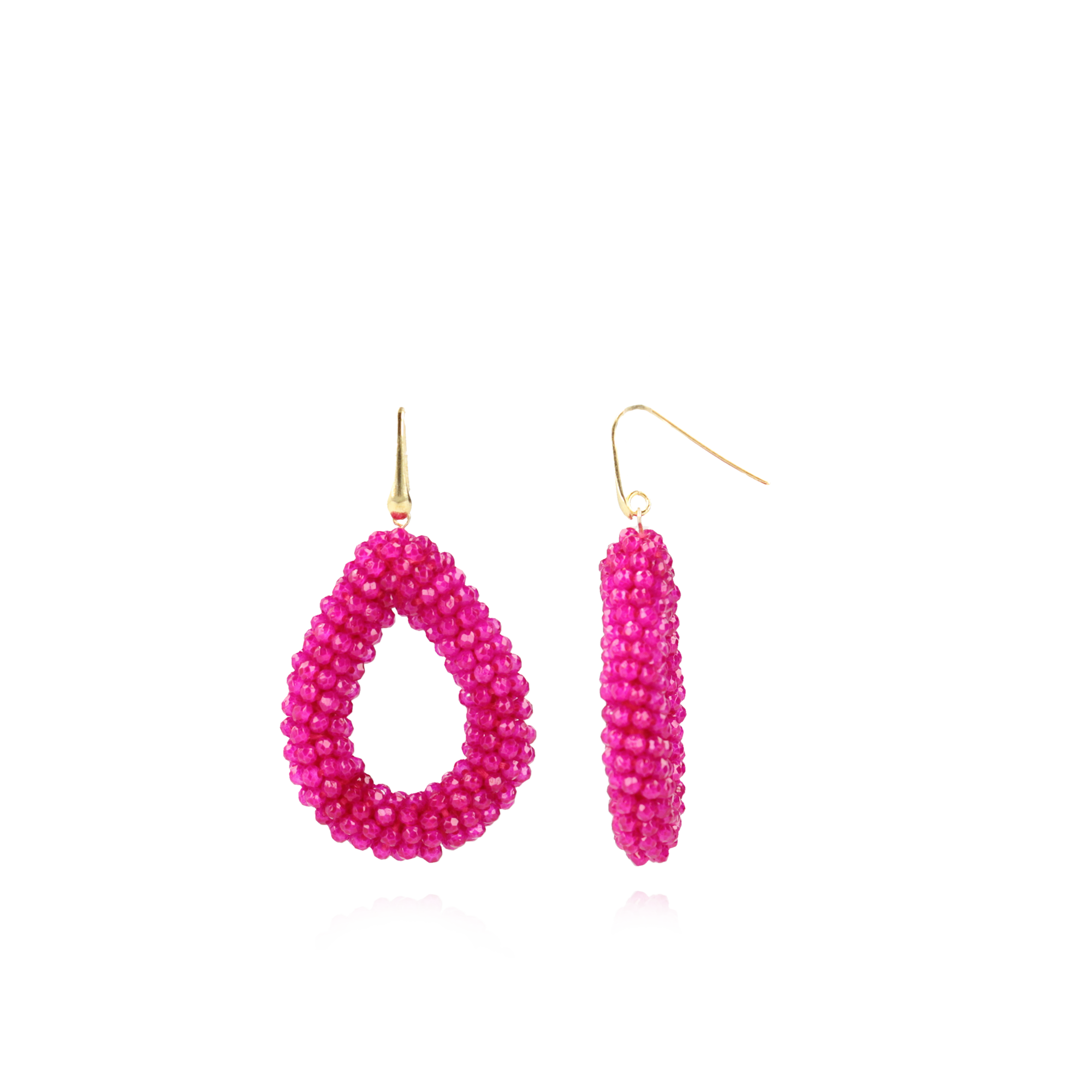 Fuchsia Earrings Berry Drop L