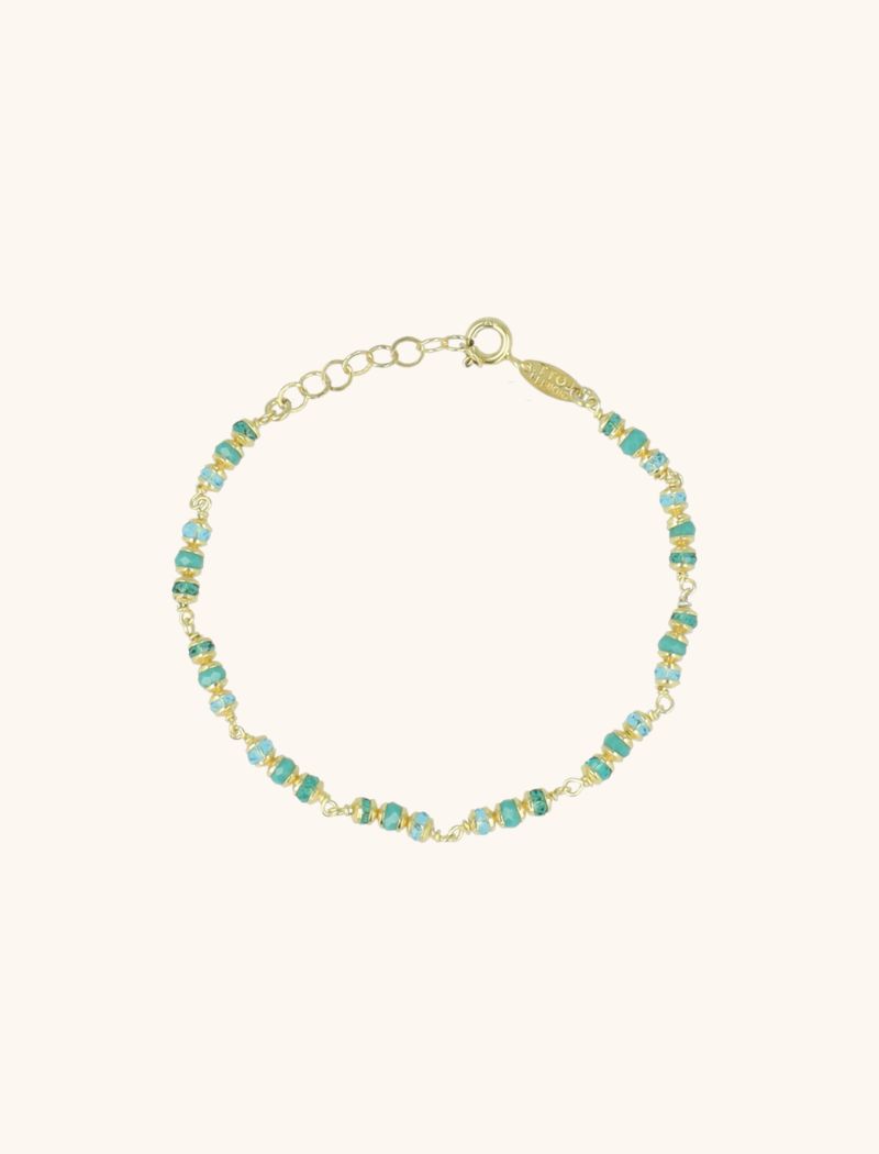Goudkleurige Armband Light Ocean Glasberry S