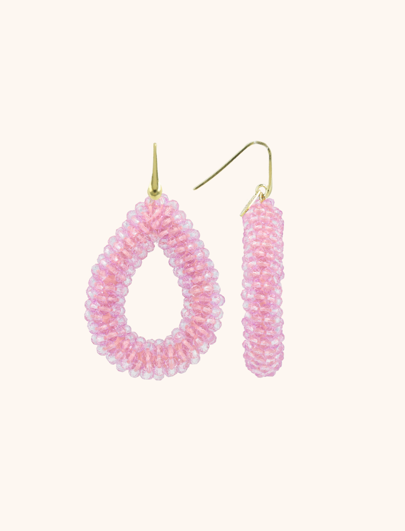 Lila Oorbellen Berry druppel L