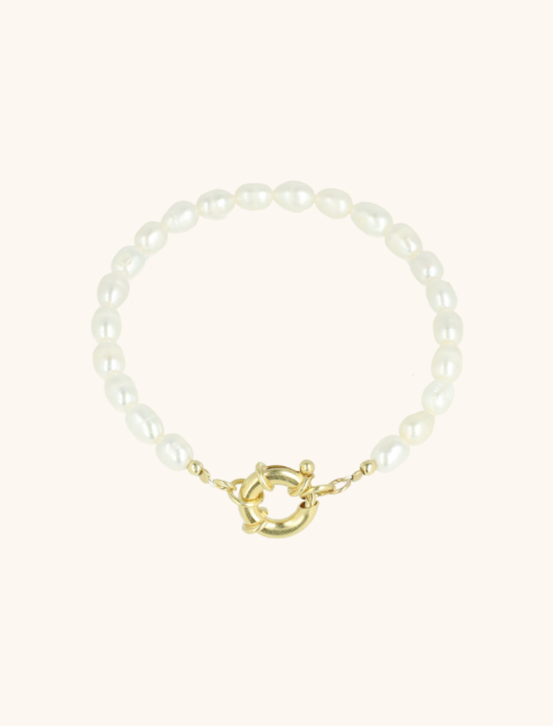 Classic Pearl Bracelet Buoy Lock