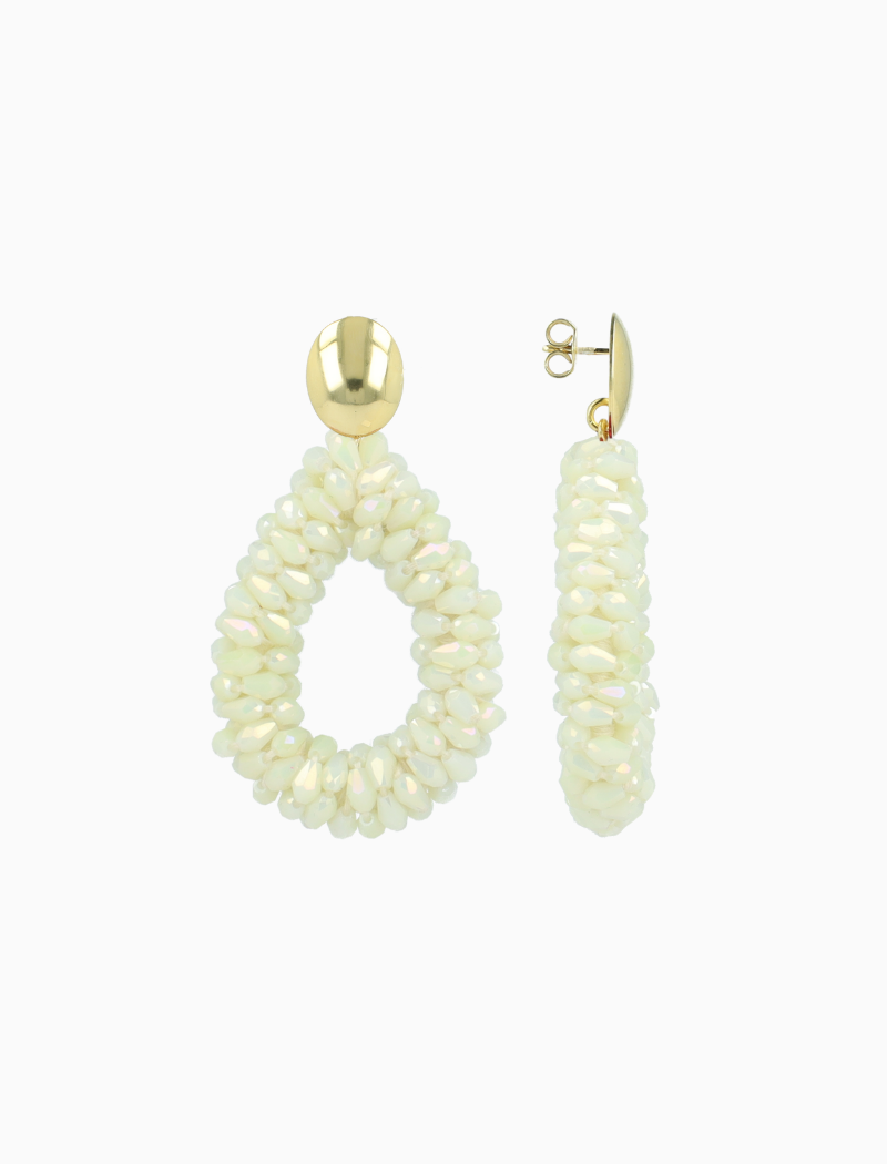 Ivoor Oorbellen Anne Druppel L Marquis