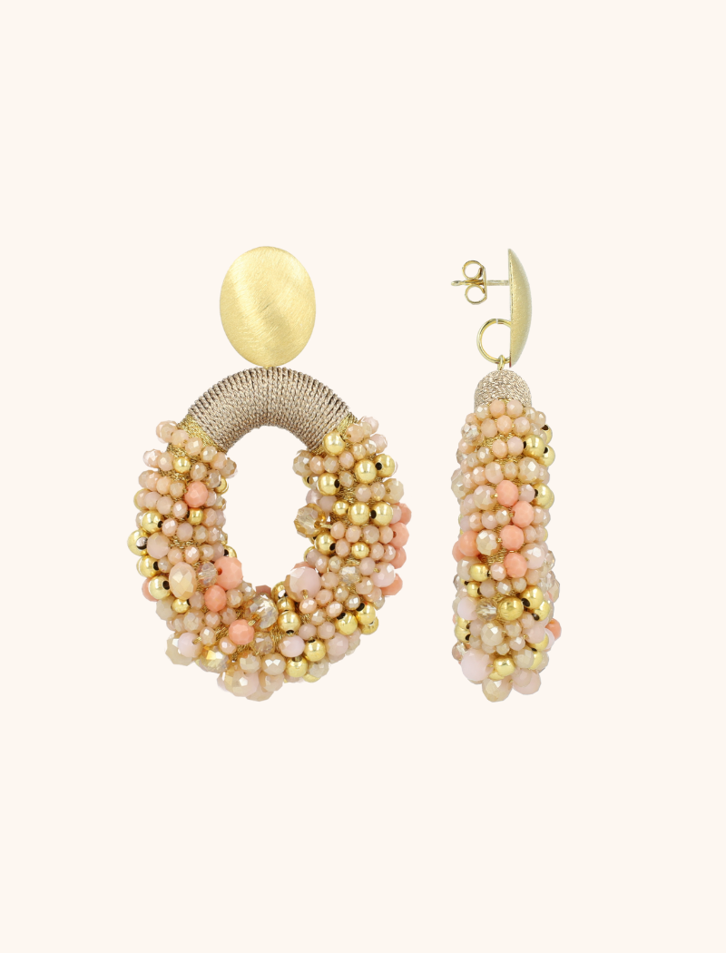 Beige Oorbellen Opheilia Combi Ovaal Llott-theme.productDescriptionPage.SEO.byTheBrand