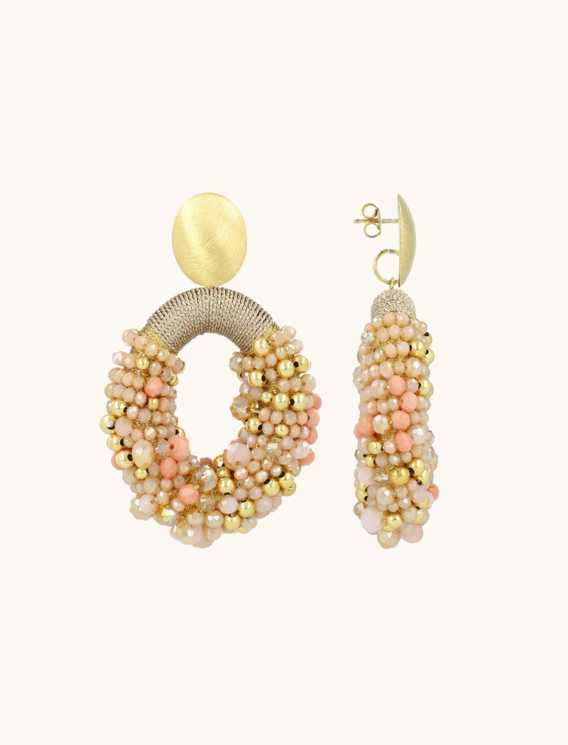 Beige Earrings Opheilia Combi Oval Llott-theme.productDescriptionPage.SEO.byTheBrand