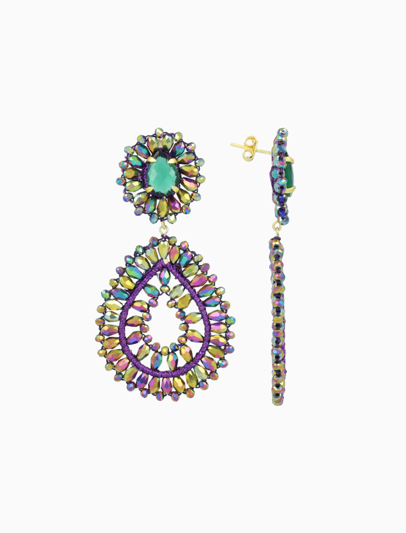 Disco Lila Ohrringe Apollo