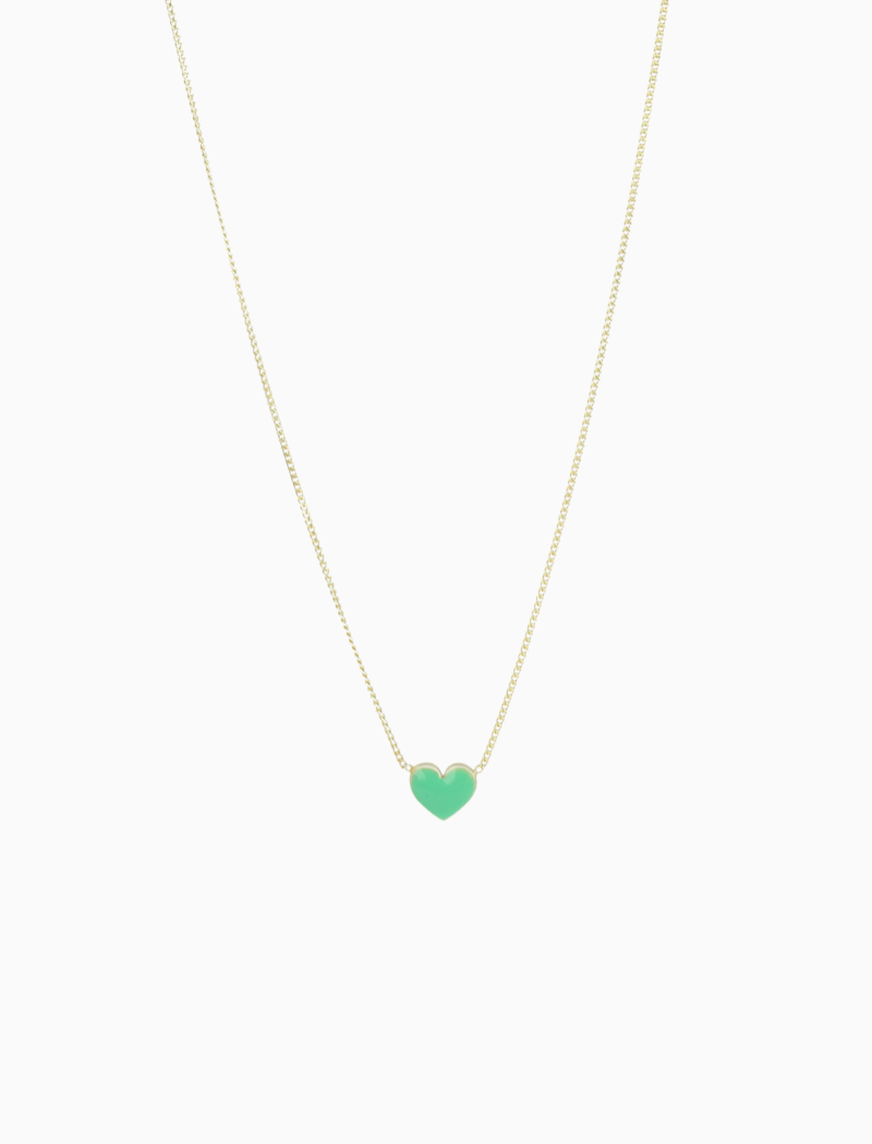Symbol necklace heart green