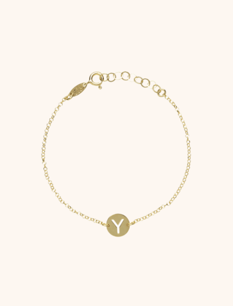Small deals initial bracelet