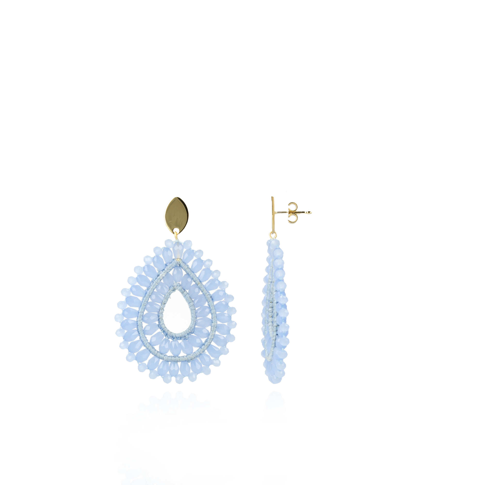 Baby Blue Earrings Alice Drop Crystal