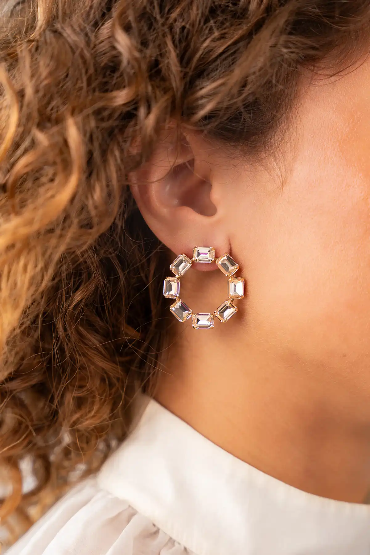 Schatten Ohrringen Rund