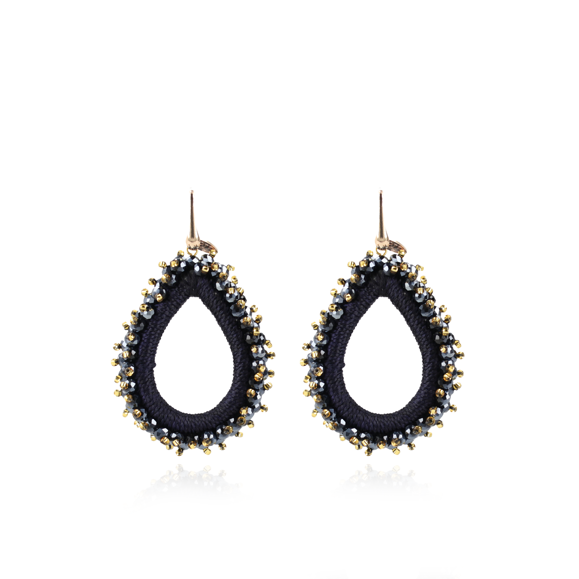 Carina Blauwe Oorbellen Urchin Drop L