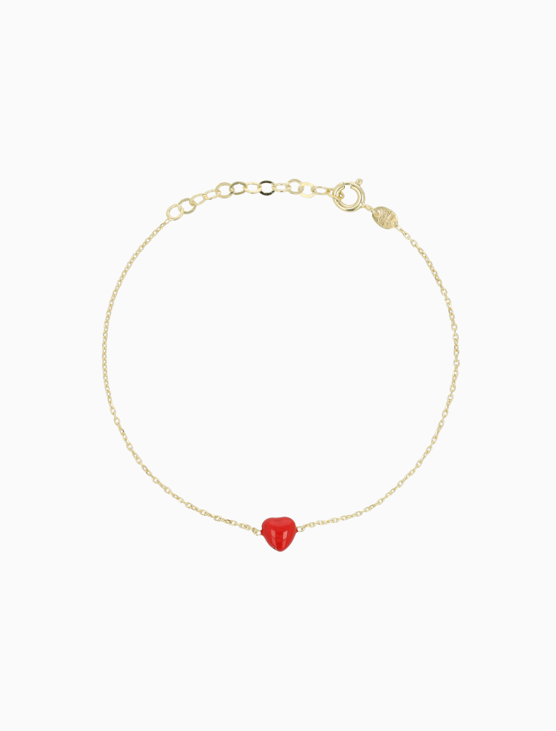 Golden Bracelet with Heart