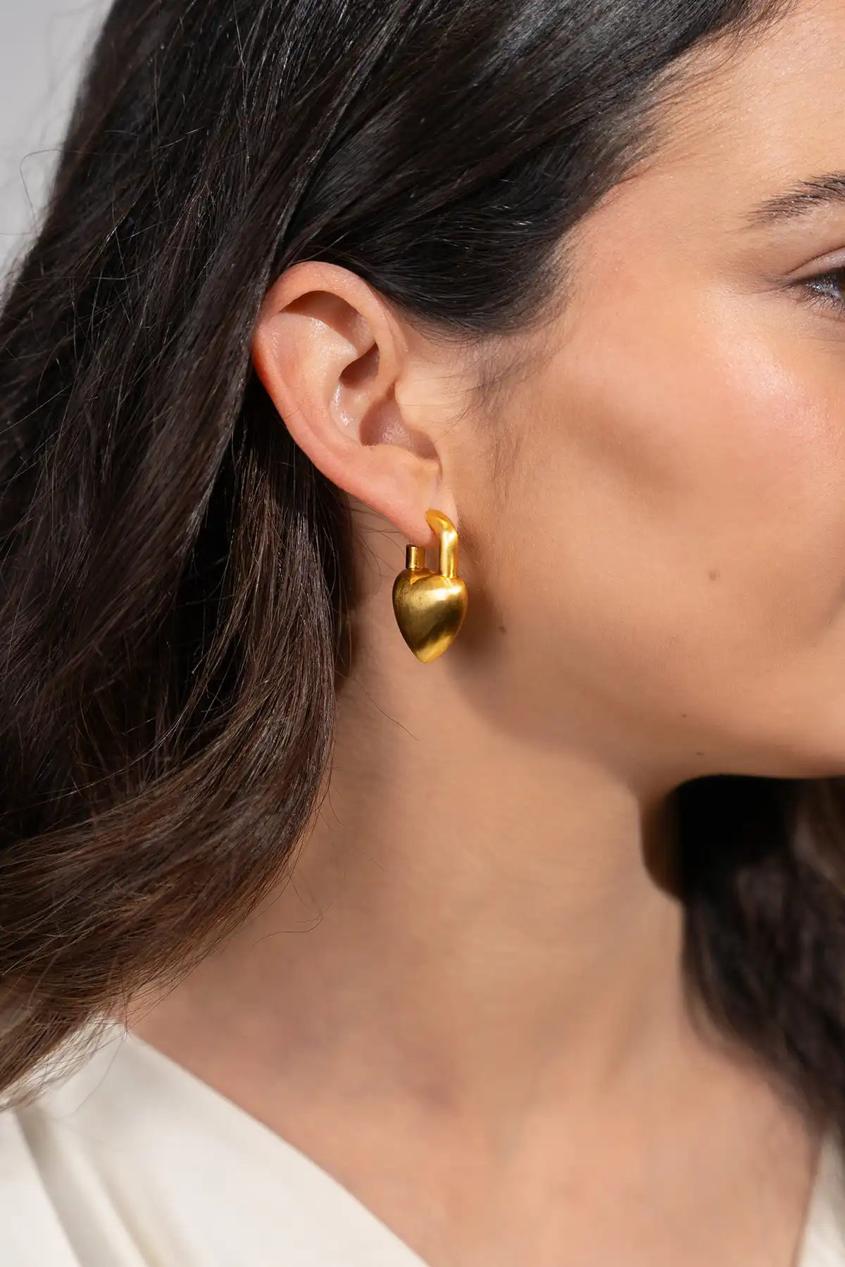 Earrings Lock Heart M Amour