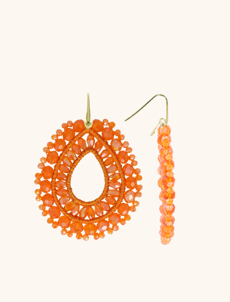 Oranje oorbellen Vos druppel Llott-theme.productDescriptionPage.SEO.byTheBrand