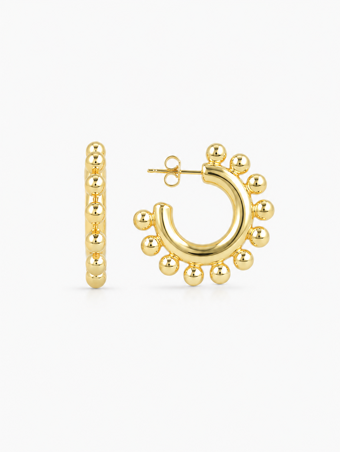BRASS - Classic Oorbellen Creool Bal