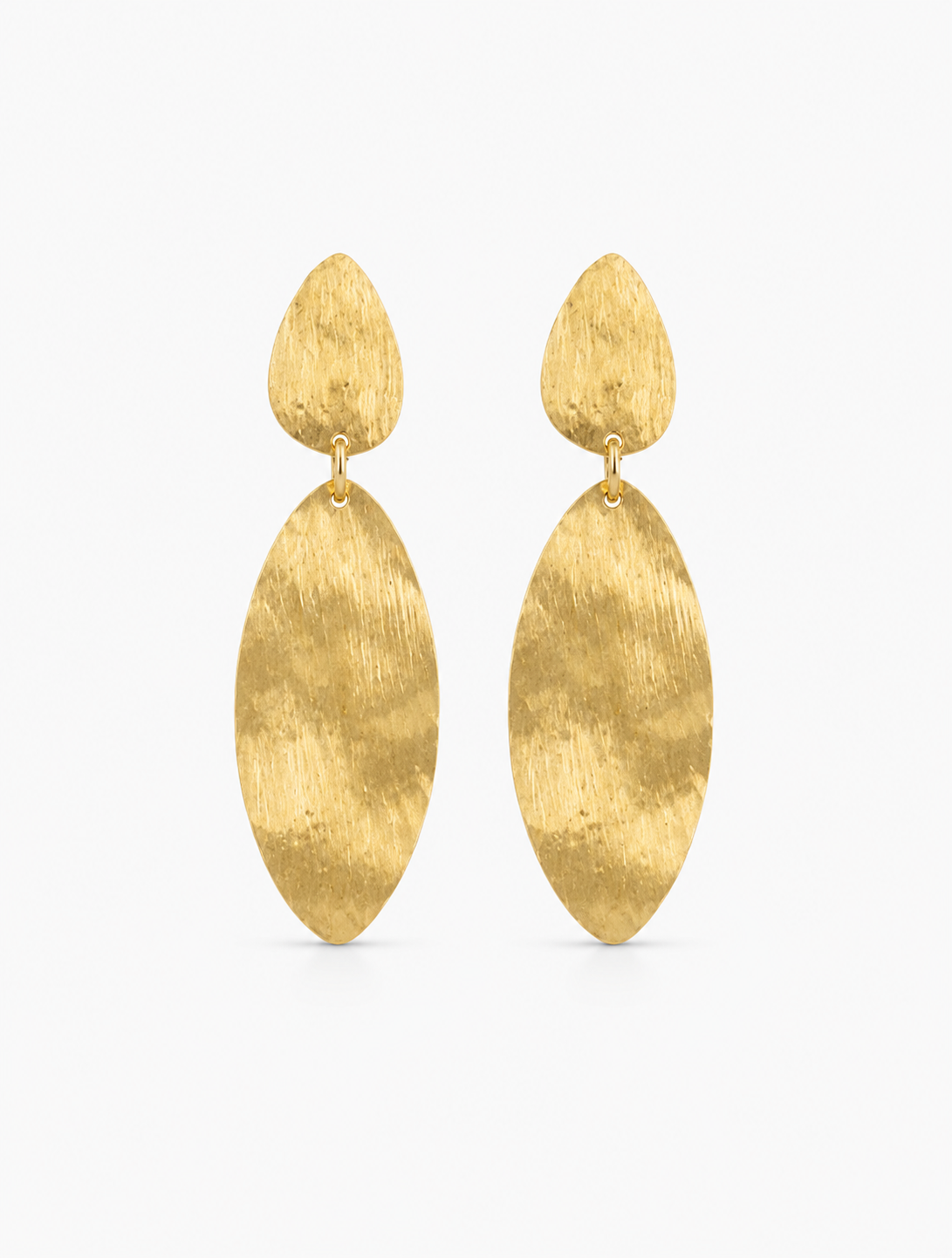 Brass - Gold Stone Shape Double Brushed