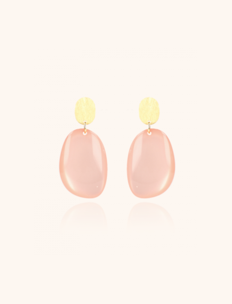 Pastel Roze Oorbellen Little Sara Assymetrisch Ovaal Slott-theme.productDescriptionPage.SEO.byTheBrand