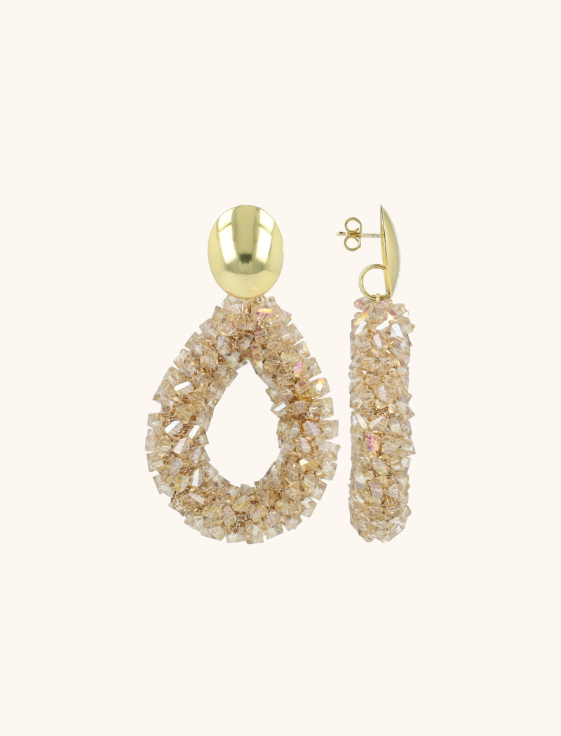 Crystal Nude Oorbellen Marieke Drop L. Rawlott-theme.productDescriptionPage.SEO.byTheBrand