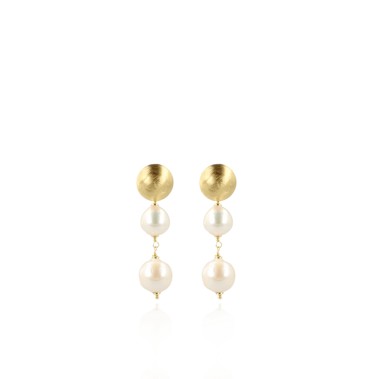 Pearl Earrings Flore Wild Bol Double Light  XXL