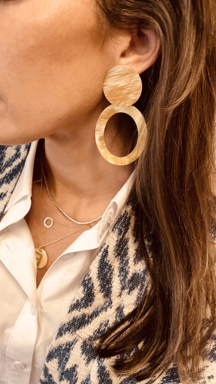 brass - Gold  Oval Hammerd XL
