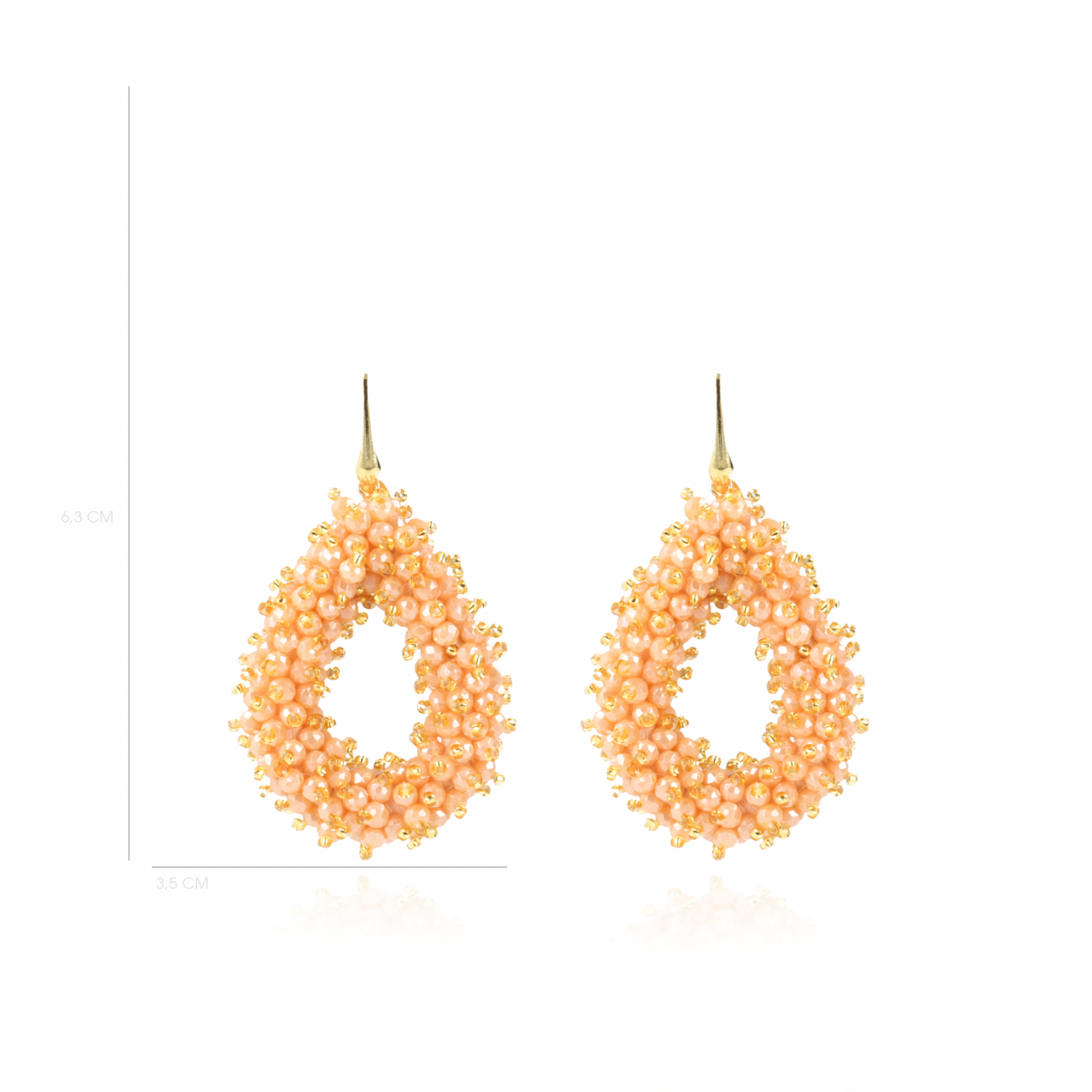 Oranje Oorbellen Louise Double Stones Drop Llott-theme.productDescriptionPage.SEO.byTheBrand
