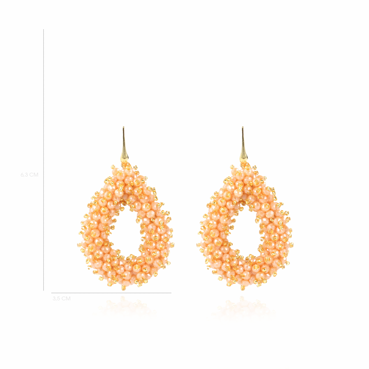 Orange Earrings Louise Double Stones Drop Llott-theme.productDescriptionPage.SEO.byTheBrand