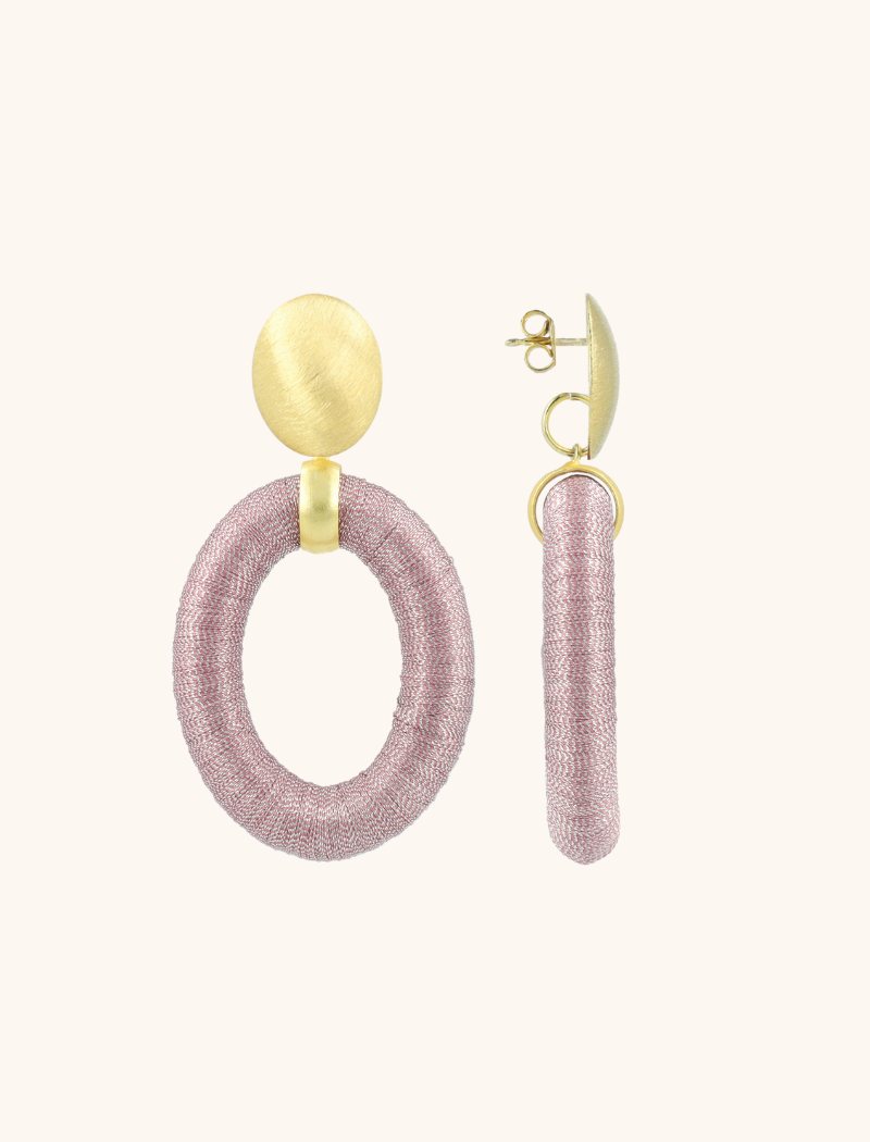Lilac Earrings Faye Oval L