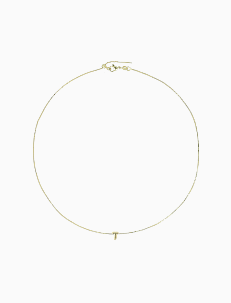 Goldene Halskette Mini Initial