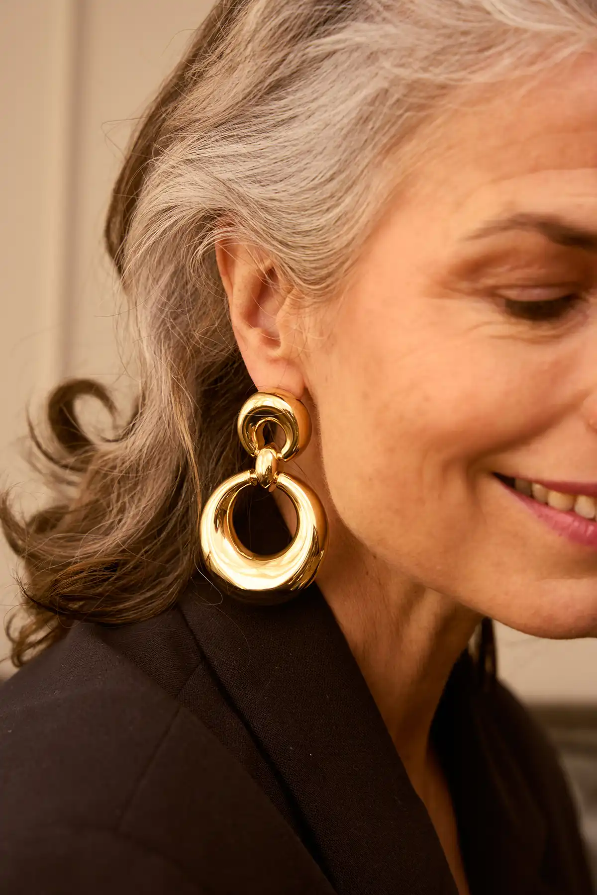 Golden Earrings Lizzy Double Open Circlelott-theme.productDescriptionPage.SEO.byTheBrand