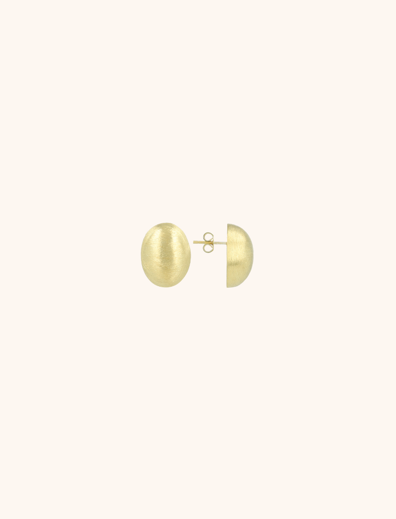 Brushed Gouden Luxe Oval Stud L lott-theme.productDescriptionPage.SEO.byTheBrand